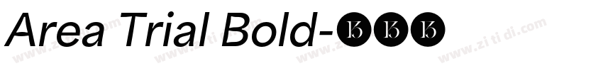Area Trial Bold字体转换